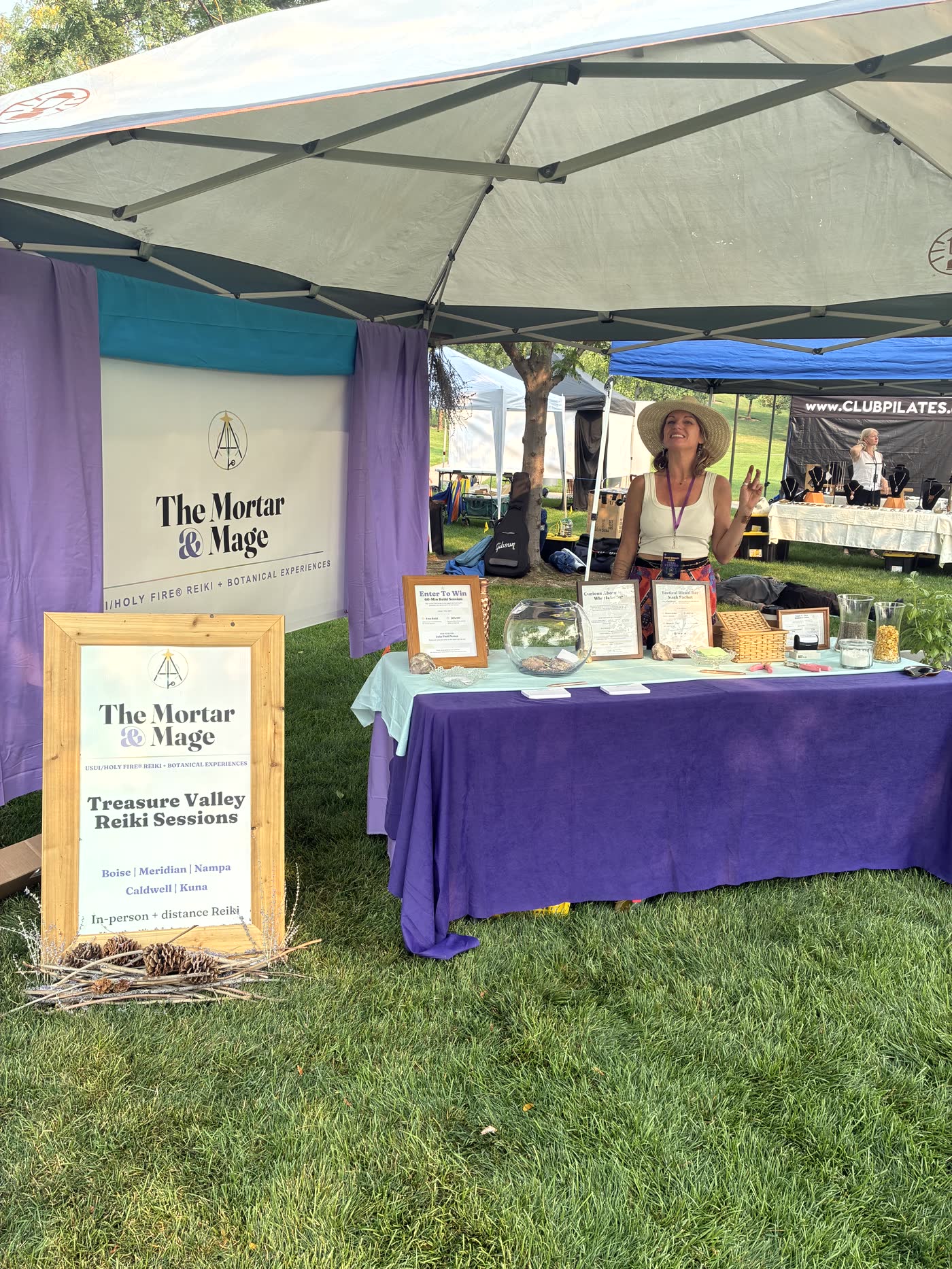 The Mortar & Mage booth at the Idaho Vitality Festival